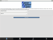 Tablet Screenshot of financialequipmentsupplies.com